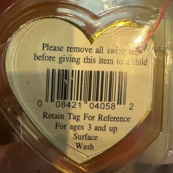 Ty Beanie Babies Valentino The Bear - NWMT - Picture 4 of 9